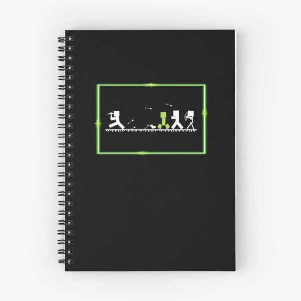 Item preview, B&W Gaming Silhouette Scene with Neon Border (on Black) designed and sold by epinkb.