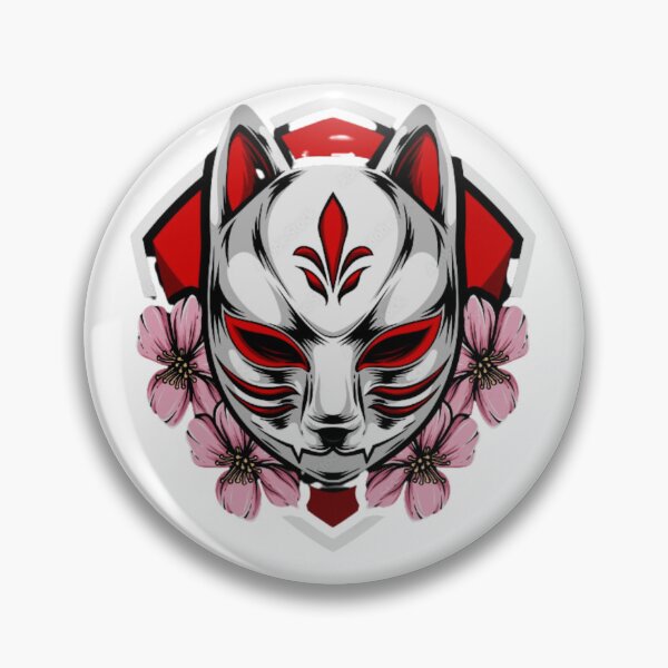 Item preview, Kitsune Mask with Sakura designed and sold by TaibVVS.