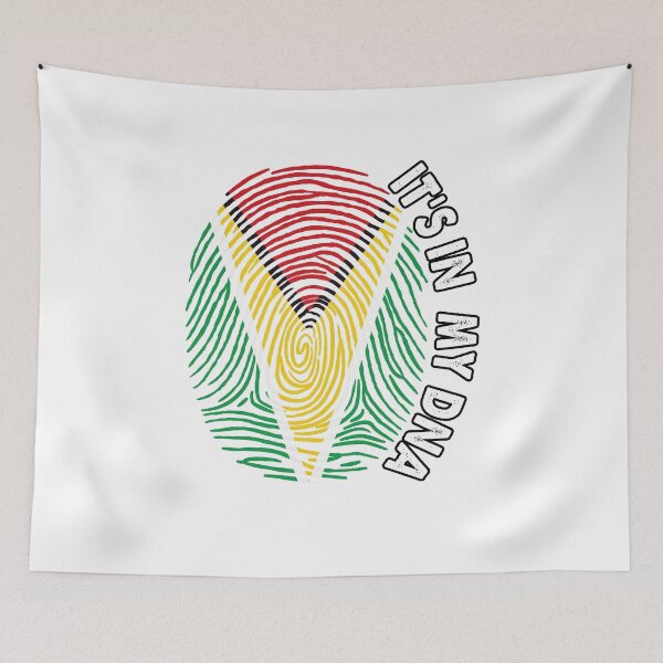 Item preview, Guyana Its In My DNA - Guyana Guyanese Flag In Thumbprint - DNA guyana Shirt, It's in my DNA, Guyanese Flag Roots, Guyanese Tee designed and sold by Fun-World.