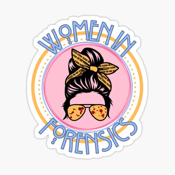 Item preview, Women In Forensics Sticker designed and sold by SceneOfTheCrime.