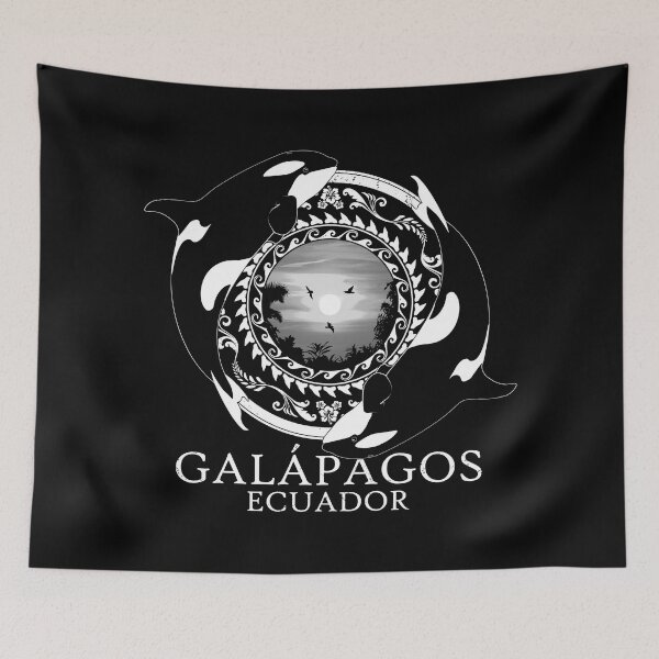 Item preview, Orca killer whales Galápagos Ecuador designed and sold by NicGrayGraphic.