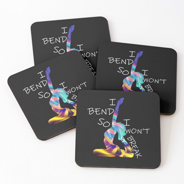 Item preview, Yoga I Bend So i Won't Break Motivational Quote designed and sold by tamdevo1.