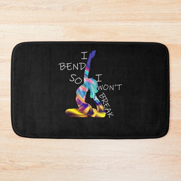 Item preview, Yoga I Bend So i Won't Break Motivational Quote designed and sold by Cute & Sassy Custom Gifting Boutiques.