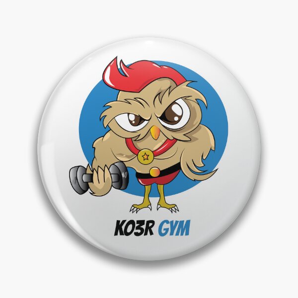 Item preview, Mascot logo gym owl cartoon designed and sold by JuroArt.