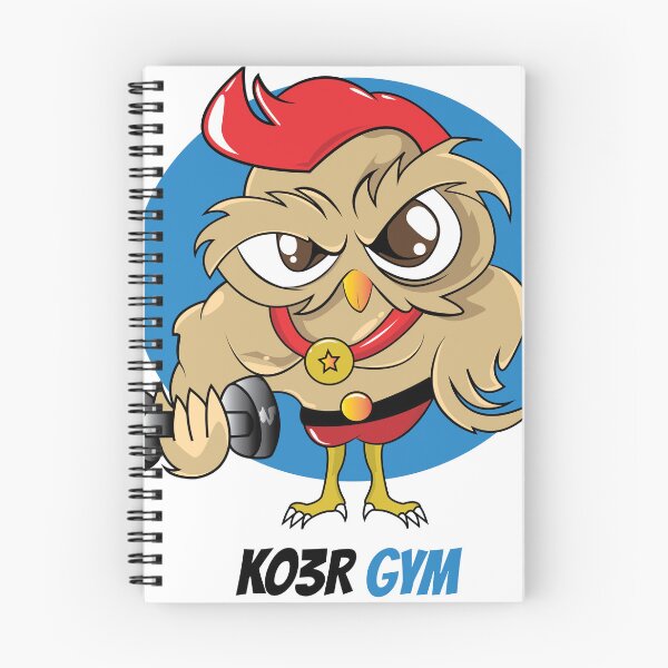 Item preview, Mascot logo gym owl cartoon designed and sold by JuroArt.