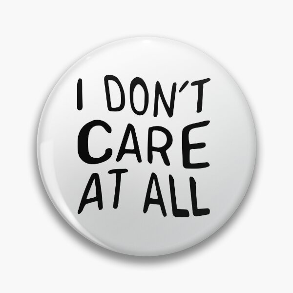 Item preview, I dont care at all (black) designed and sold by didijuca.