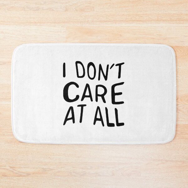 Item preview, I dont care at all (black) designed and sold by didijuca.