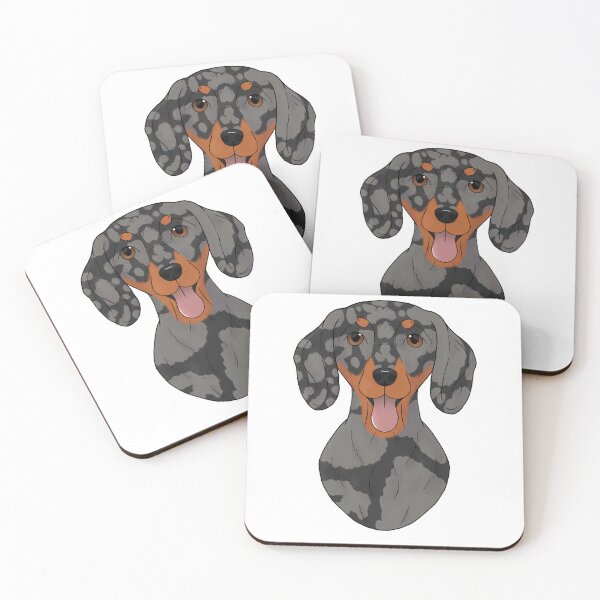 Item preview, Dachshund shorthair - blue dapple with tan designed and sold by Cynthiaetal.