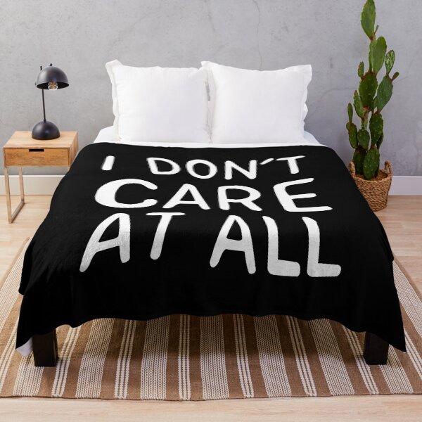 Item preview, I dont care at all (white) designed and sold by didijuca.