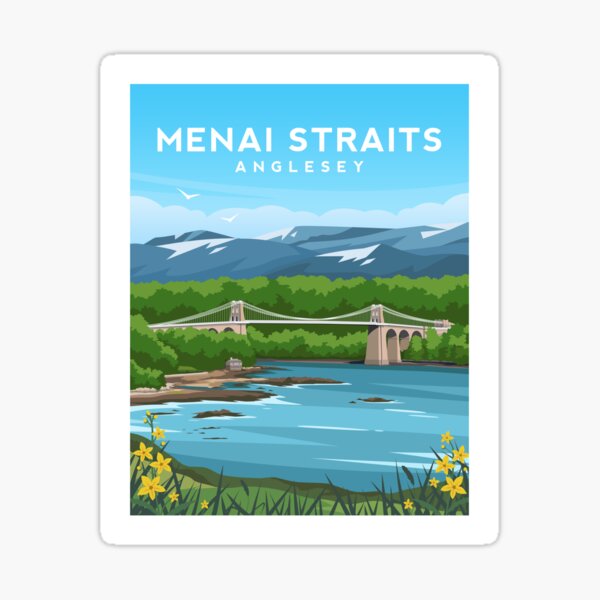 Item preview, Menai Straits, Anglesey - North Wales designed and sold by typelab.