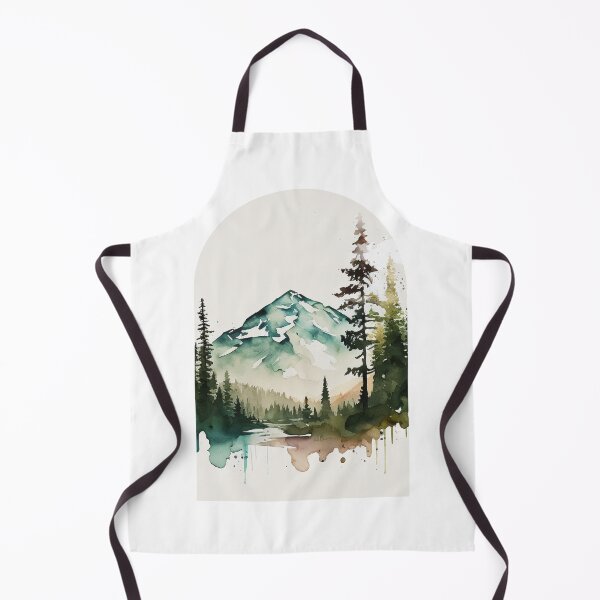Item preview, Mount Rainier National Park Boho Watercolor Arch designed and sold by PikoApparel.