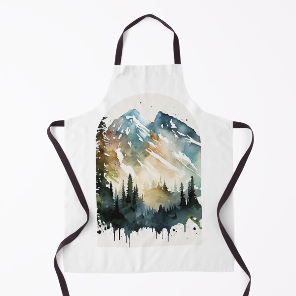 Item preview, Mount Rainier National Park Boho Watercolor Arch designed and sold by PikoApparel.