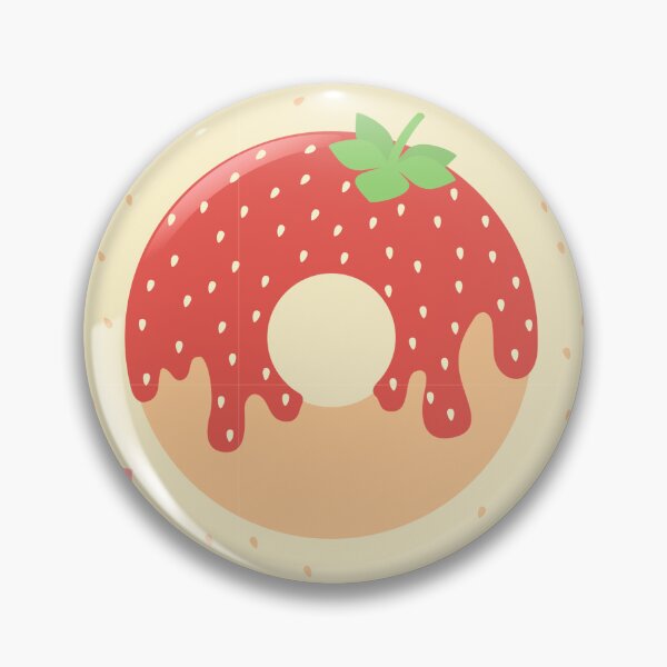 Aperçu de l'œuvre Beignet Fraise Beige créée et vendue par ChallaDesign.