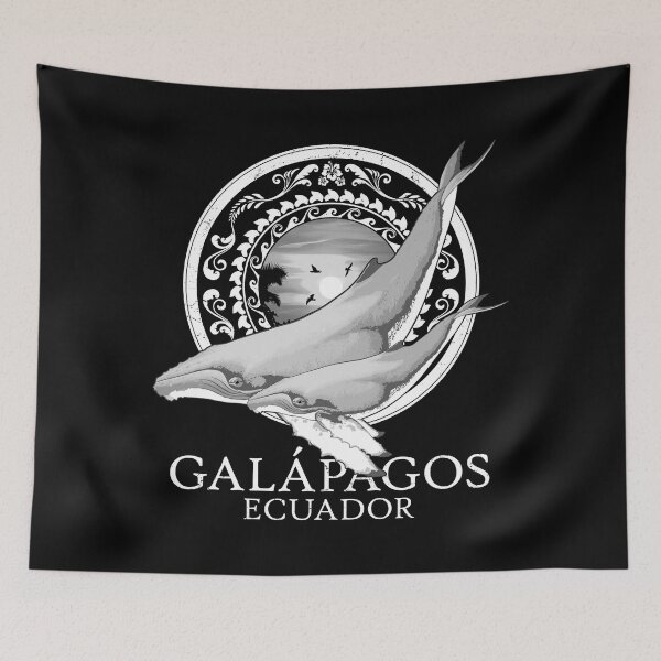 Item preview, Humpback Whales Galapagos Ecuador designed and sold by NicGrayGraphic.