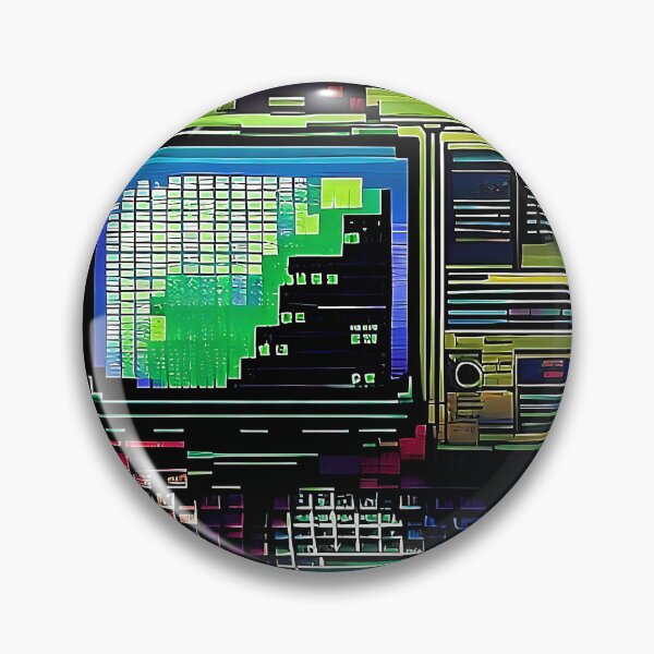 Item preview, computer retro colors pixel designed and sold by Yasart3.
