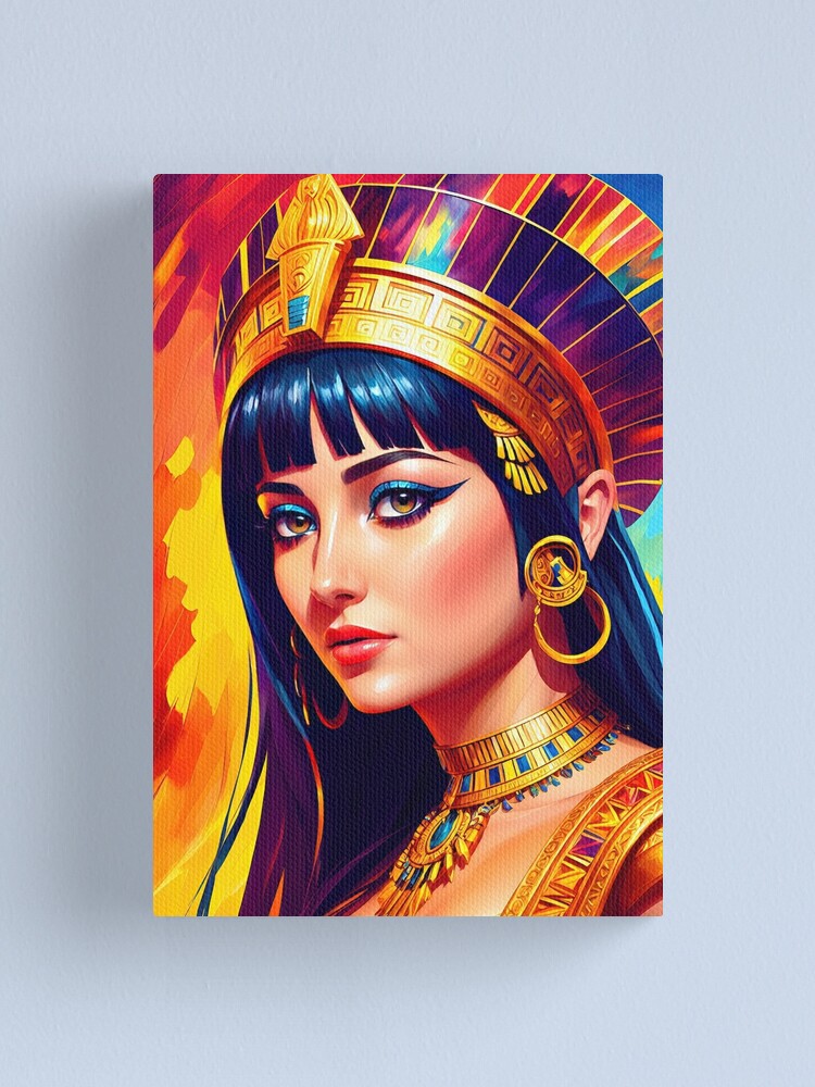 Cleopatra shops Acrylic Painting on Reclaimed Wood