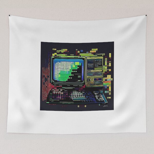 Item preview, computer retro colors pixel designed and sold by Yasart3.