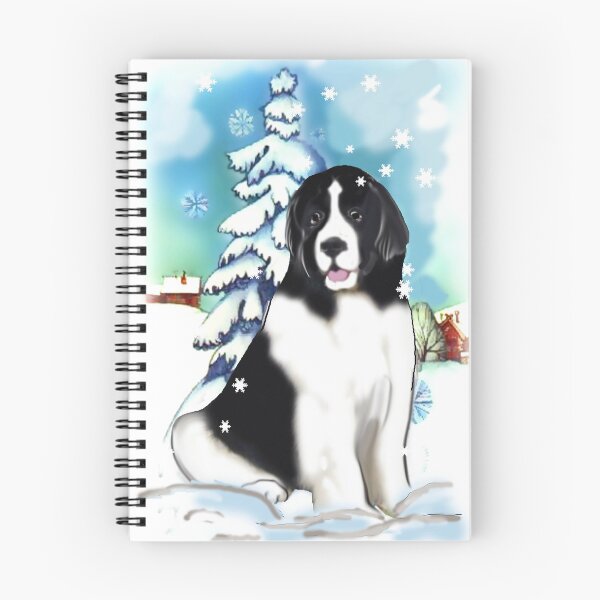 Item preview, Landseer Newfoundland Winter Scene designed and sold by IowaArtist.