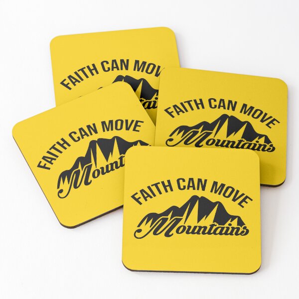 Item preview, Faith can move mountains -  A christian design in solid color designed and sold by berea.cl.