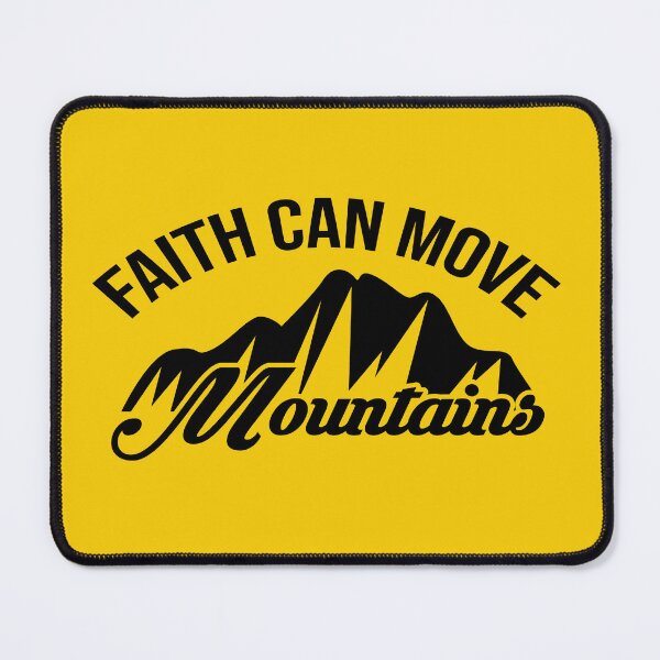 Item preview, Faith can move mountains - A christian design in solid color designed and sold by berea.cl.