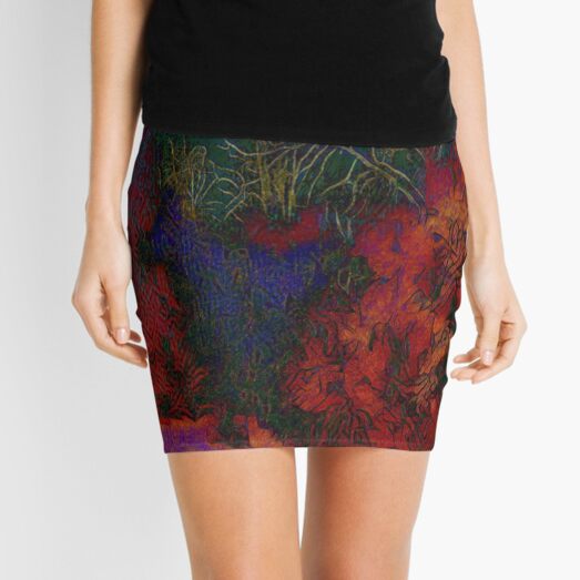 Garden at Night Mini Skirt