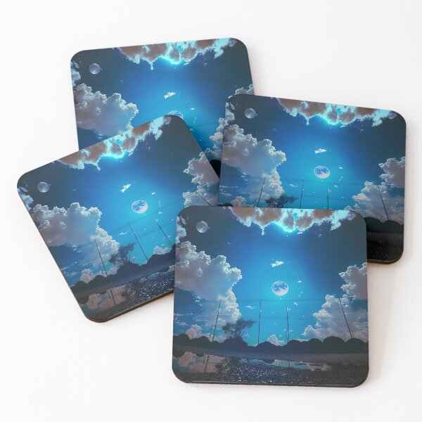 Item preview, Twin Moons in a Blue Night Sky designed and sold by calcoc.