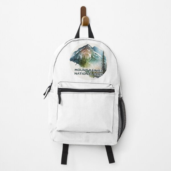 Item preview, Mount Rainier National Park Boho Watercolor Circle designed and sold by PikoApparel.