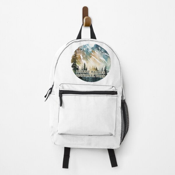 Item preview, Mount Rainier National Park Boho Watercolor Circle designed and sold by PikoApparel.
