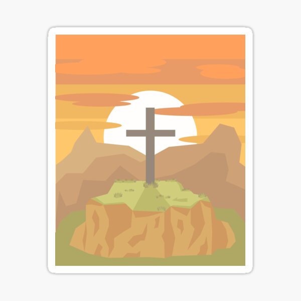 Cross of Calvary Sticker