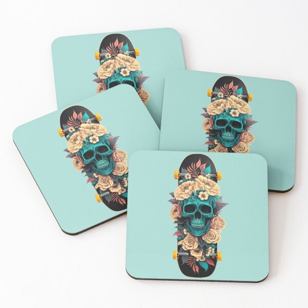Item preview, Floral Skateboard designed and sold by Graphoteka.