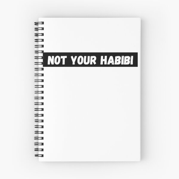 Aperçu de l'œuvre Pas votre Habibi, dicton arabe créée et vendue par simo7hl.
