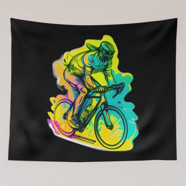 Item preview, Road race ,Road Cycling, road cycling man ,Neon cyclist  designed and sold by verluxe.