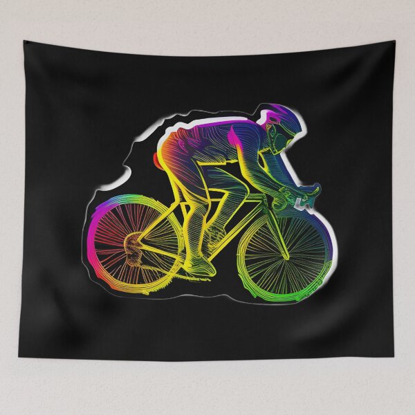 Item preview, Road race ,Road Cycling, road cycling man ,Neon cyclist  designed and sold by verluxe.