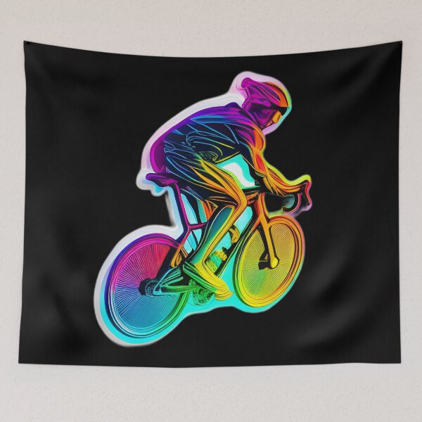 Item preview, Road race ,Road Cycling, road cycling man ,Neon cyclist  designed and sold by verluxe.