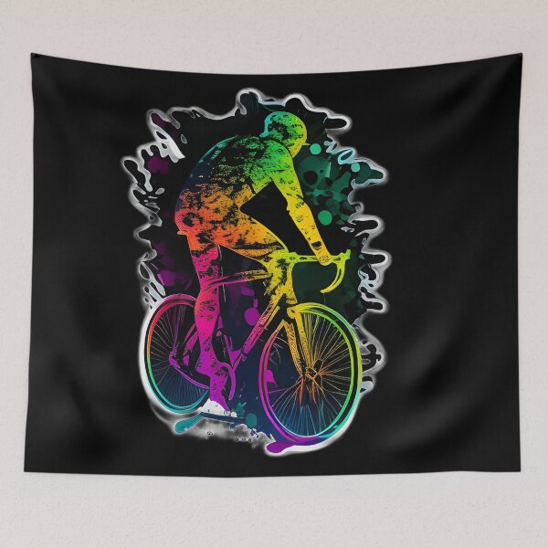 Item preview, Road race ,Road Cycling, road cycling man ,Neon cyclist  designed and sold by verluxe.
