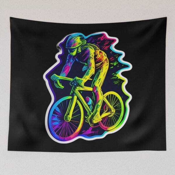 Item preview, Road race ,Road Cycling, road cycling man ,Neon cyclist  designed and sold by verluxe.