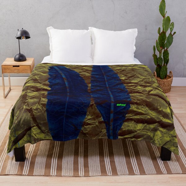 Item preview, Midnight Blue Leaves on Crumpled Paper by dePace' designed and sold by mrpropcake.