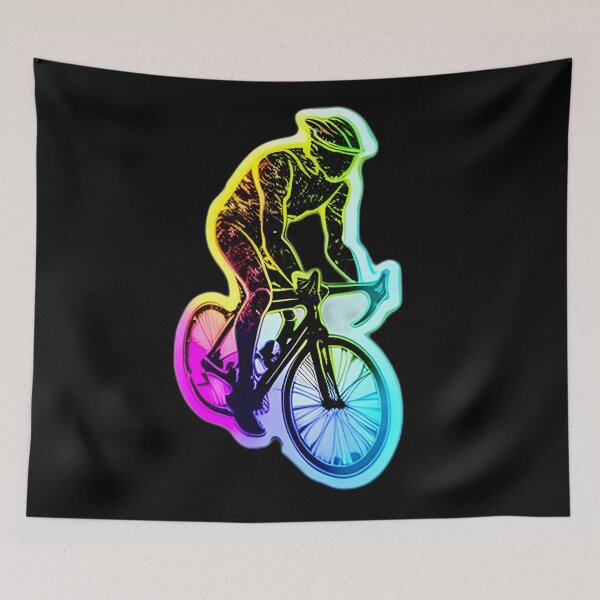 Item preview, Road race ,Road Cycling, road cycling man ,Neon cyclist  designed and sold by verluxe.