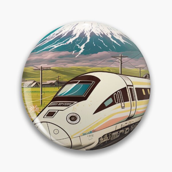 Item preview, Bullet train speeding through the country Mucha style designed and sold by artyficial-.