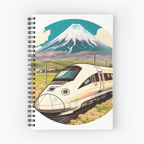 Item preview, Bullet train speeding through the country Mucha style designed and sold by artyficial-.