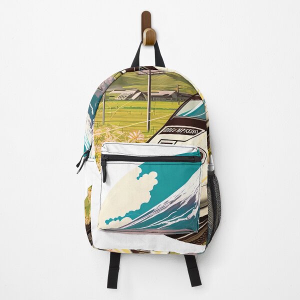 Item preview, Bullet train speeding through the country Mucha style designed and sold by artyficial-.