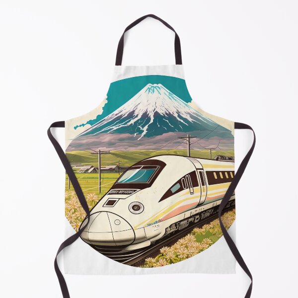 Item preview, Bullet train speeding through the country Mucha style designed and sold by artyficial-.
