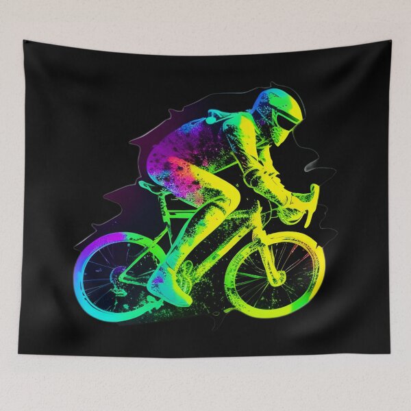 Item preview, Road race ,Road Cycling, road cycling man ,Neon cyclist  designed and sold by verluxe.