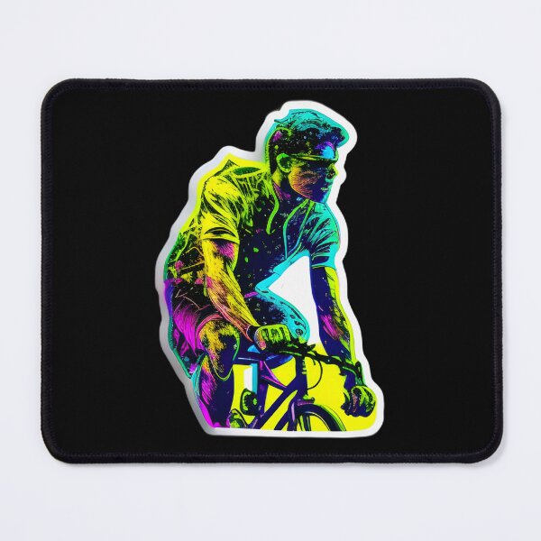 Item preview, Road race ,Road Cycling, road cycling man ,Neon cyclist designed and sold by verluxe.