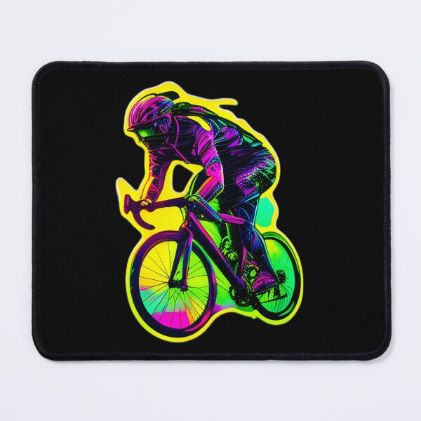 Item preview, Road race ,Road Cycling, road cycling man ,Neon cyclist designed and sold by verluxe.