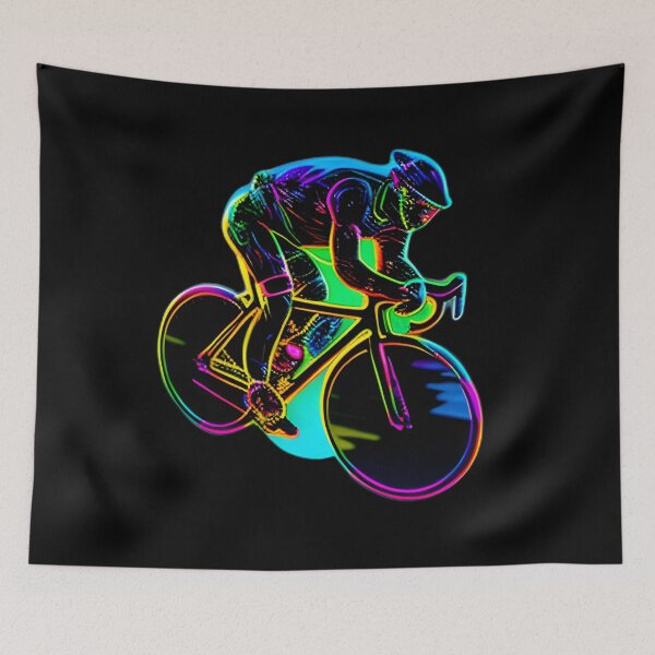Item preview, Road race ,Road Cycling, road cycling man ,Neon cyclist  designed and sold by verluxe.