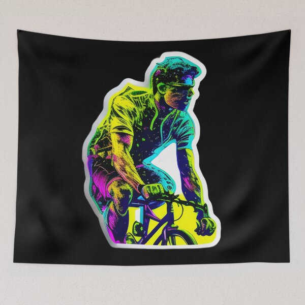 Item preview, Road race ,Road Cycling, road cycling man ,Neon cyclist  designed and sold by verluxe.