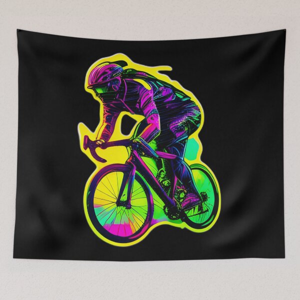 Item preview, Road race ,Road Cycling, road cycling man ,Neon cyclist  designed and sold by verluxe.