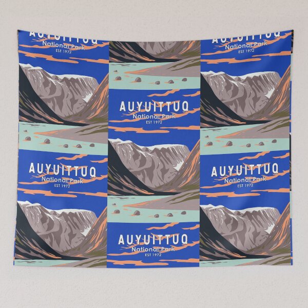 Item preview, Auyuittuq National Park Canada Travel Art Vintage designed and sold by KrisSidDesigns.