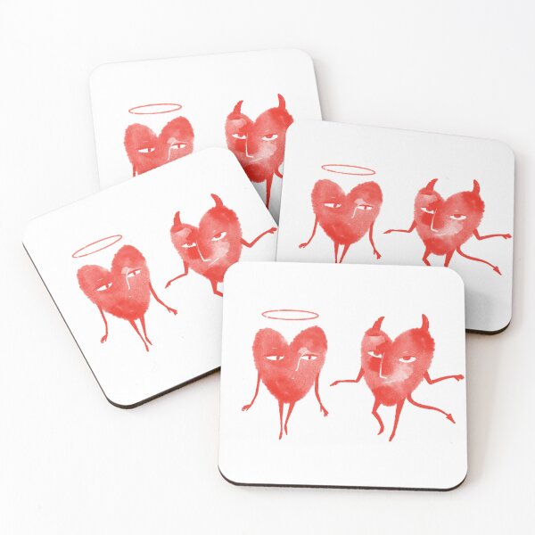 Item preview, The good and bad sides of love and heart designed and sold by IULIART.